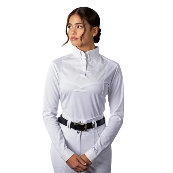 Aubrion Dam/Dam Tie Keeper Långärmad skjorta L Vit White L