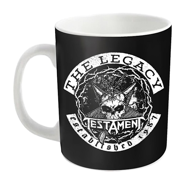 Testament The Legacy Mug En Storlek Svart/Vit Black/White One Size