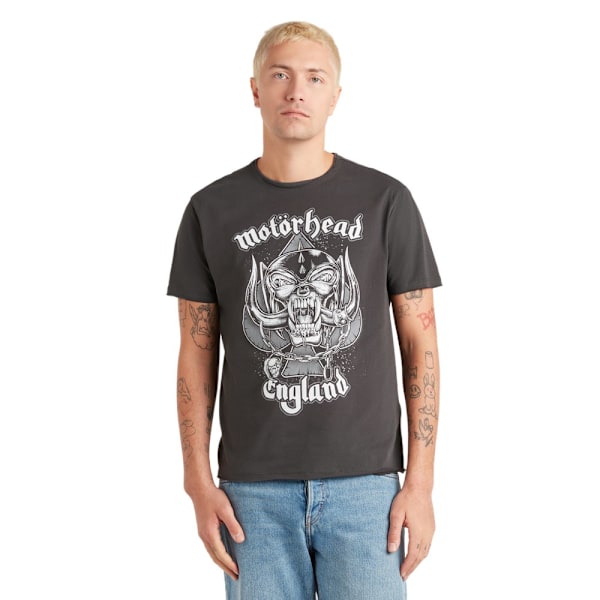 Amplified Unisex Adult England Pt2 Motorhead T-Shirt M Charcoal Charcoal M