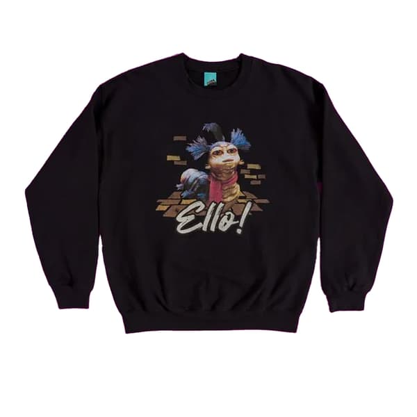 Labyrinth Unisex Vuxen Brickwork Worm Sweatshirt S Svart Black S