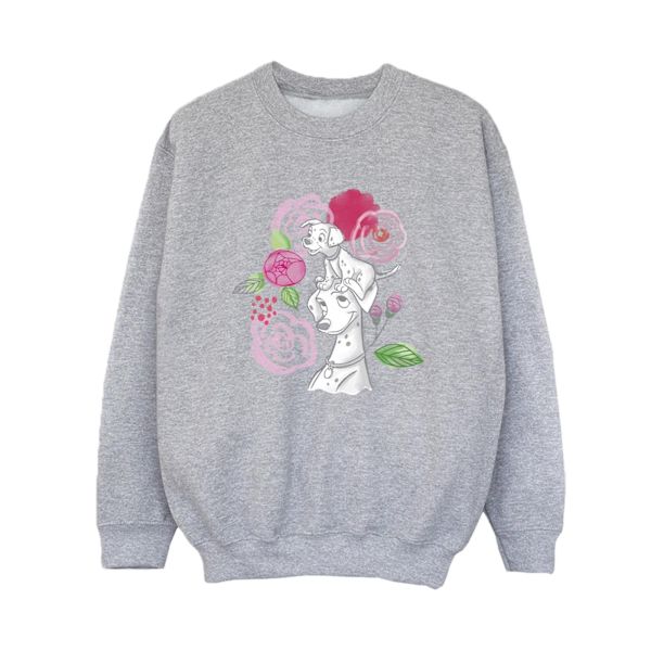 Disney Boys 101 Dalmatians Flowers Sweatshirt 3-4 år Sport Sports Grey 3-4 Years