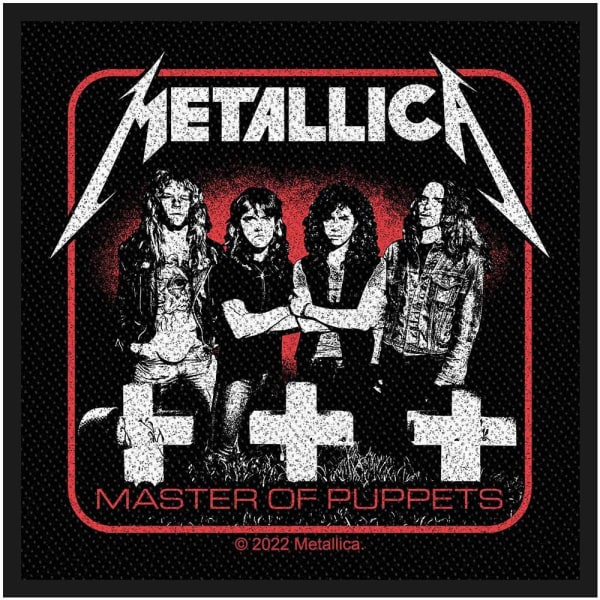 Metallica Master Of Puppets Patch One Size Röd/Svart/Vit Red/Black/White One Size