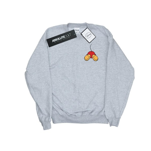Disney Girls Mickey Mouse Bakre Brösttryck Sweatshirt 12-1 Sports Grey 12-13 Years