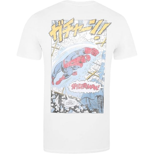 Spider-Man Herr Fönster T-shirt M Vit White M