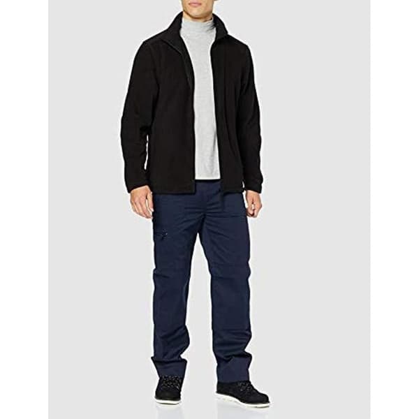 Regatta Herr Enfärgad Microfleece Jacka med Hel Dragkedja (Layer Lite) L Black L