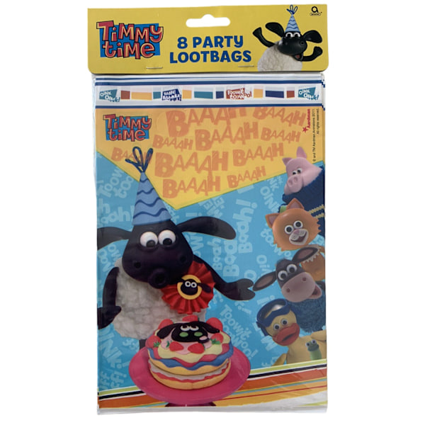 Timmy Time Plast Partypåsar (8-pack) En Storlek Flerfärgad Multicoloured One Size