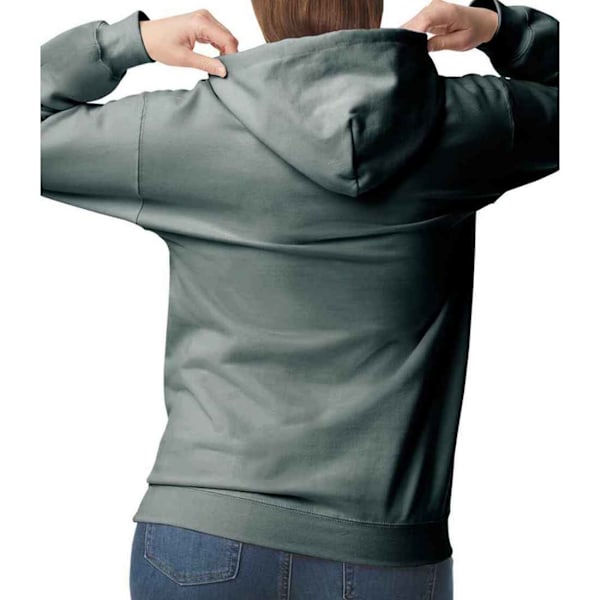 Gildan Unisex Adult Midweight Fleece Hoodie S Mörkgrå Dark Heather S
