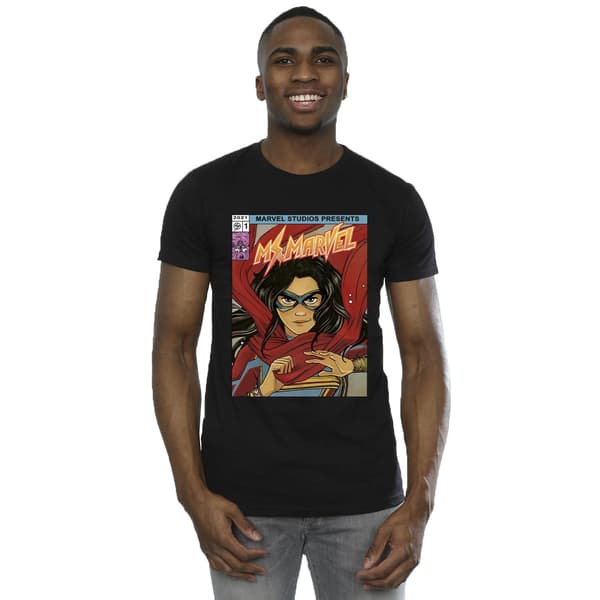 Marvel Ms Marvel Comic Poster T-shirt L Svart Black L