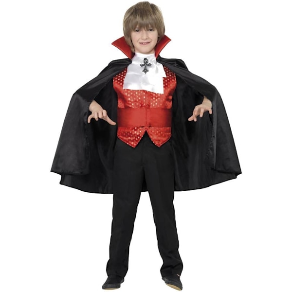 Smiffys Pojkar Dracula Kostymset 10-12 År Svart/Röd Black/Red 10-12 Years