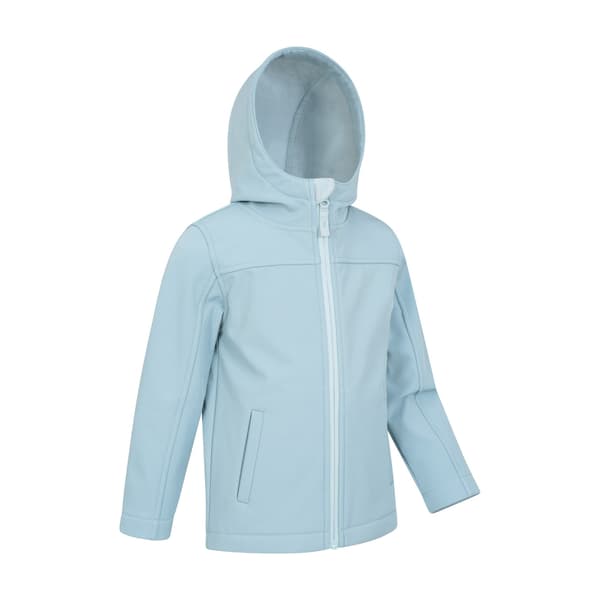 Mountain Warehouse Barn/Barn Vattenavvisande Softshelljacka Pale Blue 5-6 Years