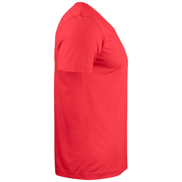 Clique Unisex Vuxen Basic Stickad V-ringad T-shirt S Röd Red S