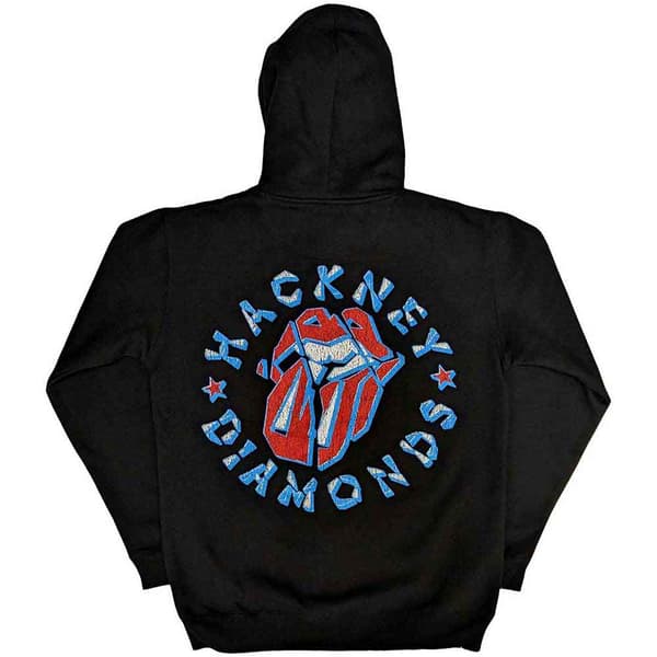 The Rolling Stones Unisex Adult Hackney Diamonds Stars Pullover Black M