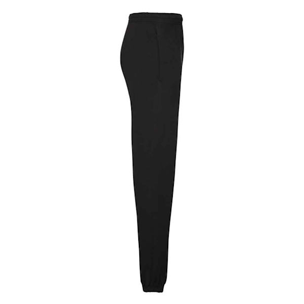 Fruit of the Loom herr Classic elastiska fållar joggingbyxor Black M
