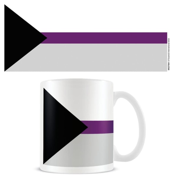 Pyramid International Demisexual Flag Mug One Size Vit/Svart/ White/Black/Purple One Size