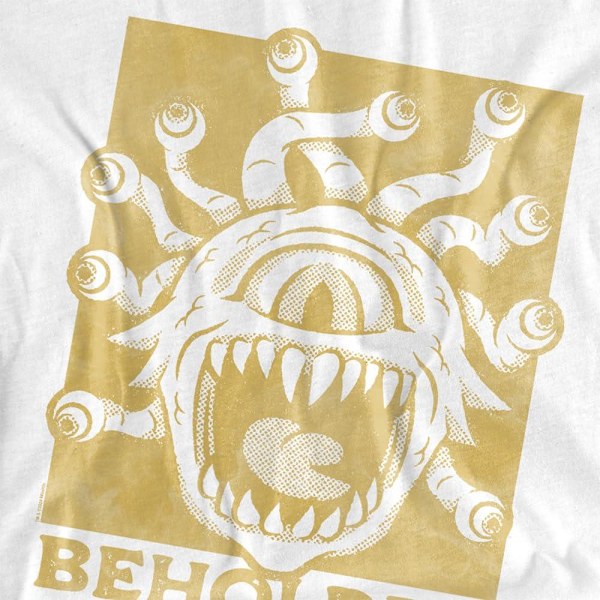 Dungeons & Dragons Herr Beholder Block 50-års T-shirt 3XL Vit White 3XL