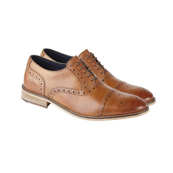 Roamers Herr Läder Brogues 6 UK Tan Tan 6 UK