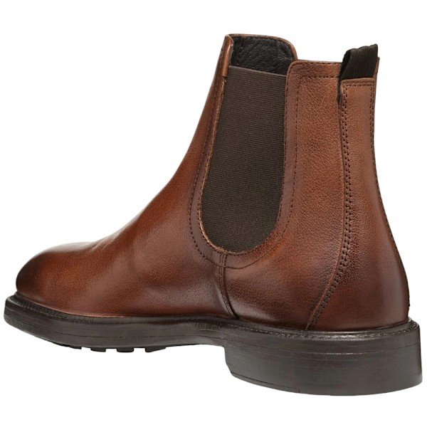 Geox Tiberio Ankelstövlar i Lackläder för Herrar, Storlek 9 UK, Cognac Cognac 9 UK