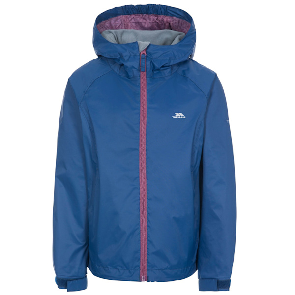Trespass Childrens Girls Impressed Waterproof Jacket 23 år Blue Moon 2