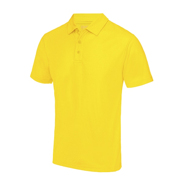 AWDis Just Cool Herr Poloshirt i enfärgad sportmodell S Solgul Sun Yellow S