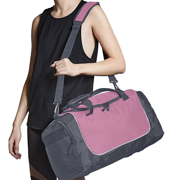 Quadra Teamwear Locker Bag One Size Classic Pink/Graphite Grey Classic Pink/Graphite Grey One Size