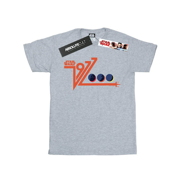 Star Wars Retro 1977 Dödsstjärnan T-shirt S Sports Grey Sports Grey S