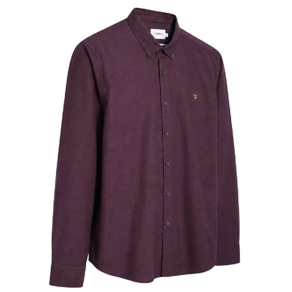 Farah Herr Regular Button-Down Skjorta S Röd Red S
