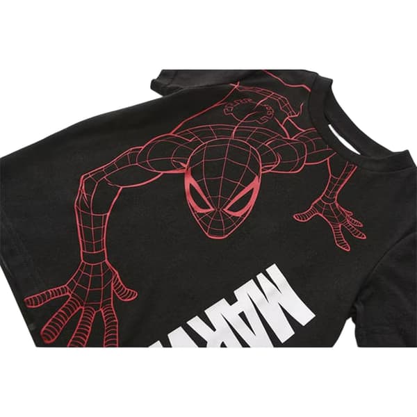 Marvel Spider-Man T-shirtset för barn 2-3 år Svart Black 2-3 Years
