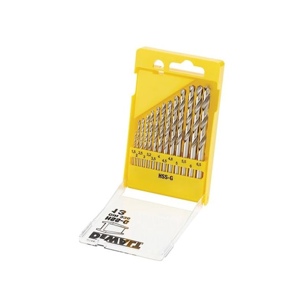 Dewalt Elverktyg Hss-r Jobber Borr Set DT5922 13 Delar S Multi Colour DT5922 13 Piece Set