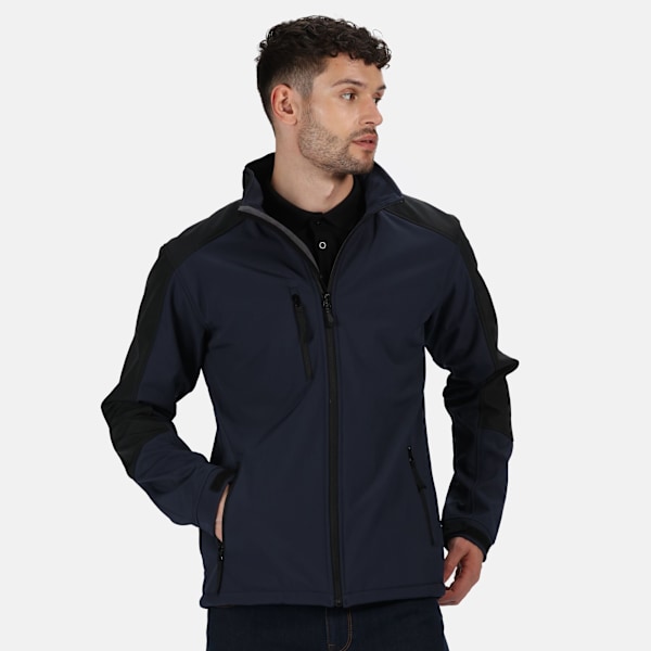 Regatta Hydroforce 3-lagers softshelljacka för män (vindtät, vattenavvisande och andningsbar) Navy/Black XL