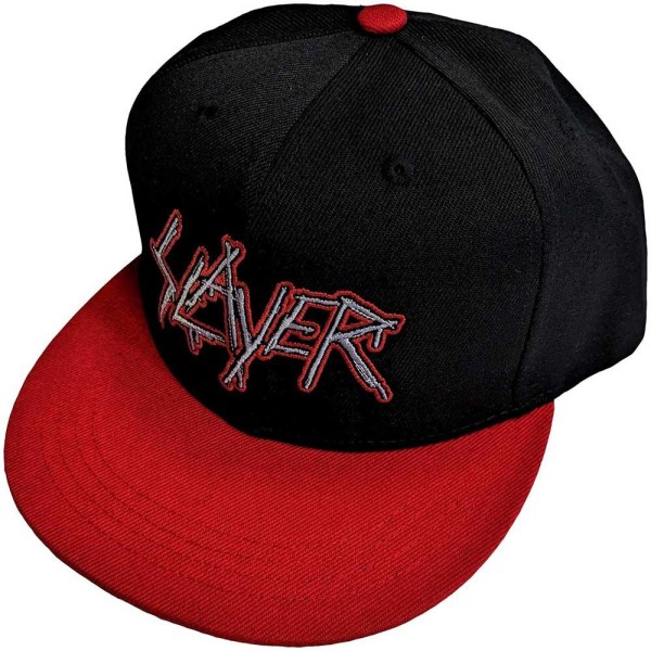 Slayer Unisex Adult Dripping Logo Snapback cap One Siz Black/Red One Size