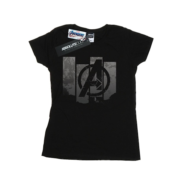 Marvel Womens/Ladies Avengers Endgame Panel Logo Bomull T-shirt Black S