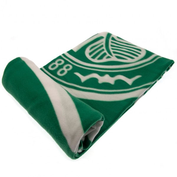 Celtic FC Crest Fleecefilt En Storlek Grön Green One Size