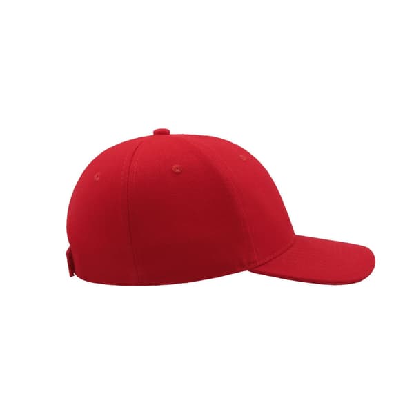 Atlantis Liberty Six Borstad Bomull 6 Panel Cap One Size Röd Red One Size