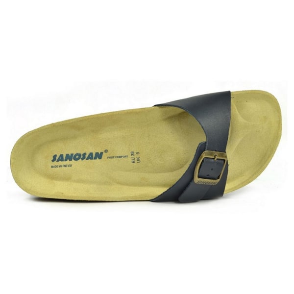 Sanosan Dam/Dam Malaga Sano Sandaler 4 UK Marinblå/Brun Navy/Brown 4 UK