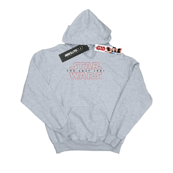 Star Wars The Last Jedi Logo Hoodie L Sports Grey Sports Grey L