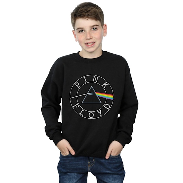 Pink Floyd Boys Prism Circle Logo Sweatshirt 7-8 år Svart Black 7-8 Years