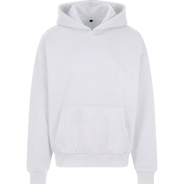 Bygg ditt varumärke Herr Oversized Hoodie M Vit White M