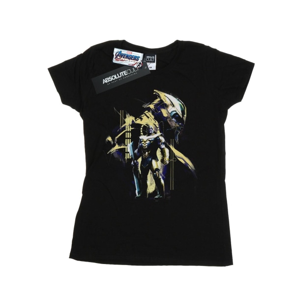 Marvel Womens/Ladies Avengers Endgame Gold Thanos Cotton T-Shir Black M