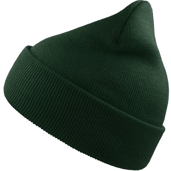 Atlantis Unisex Vuxen Vind Återvunnen Cuffad Mössa En Storlek Flaska Grön Bottle Green One Size