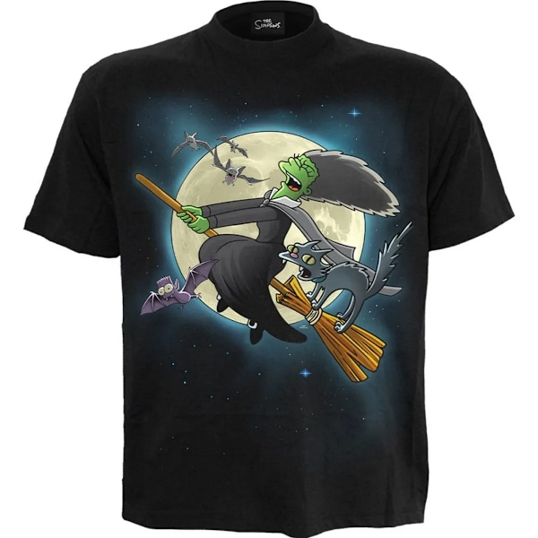 The Simpsons Unisex Vuxen Marge Häxa T-Shirt 4XL Svart Black 4XL