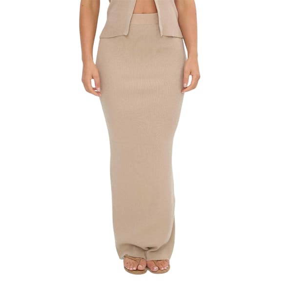 I Saw It First Dam/Dam Bodycon Co-ord Set 8 UK Stone Stone 8 UK