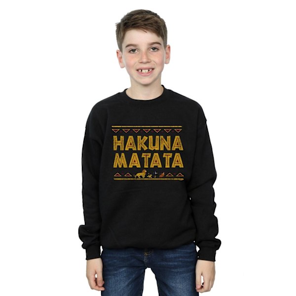 Disney Boys The Lion King Hakuna Matata Sweatshirt 12-13 år Black 12-13 Years