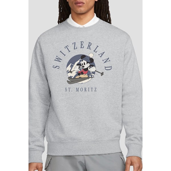 Disney Unisex Vuxen Schweiz Mickey Mouse Tröja XXL Sport Sport Heather XXL