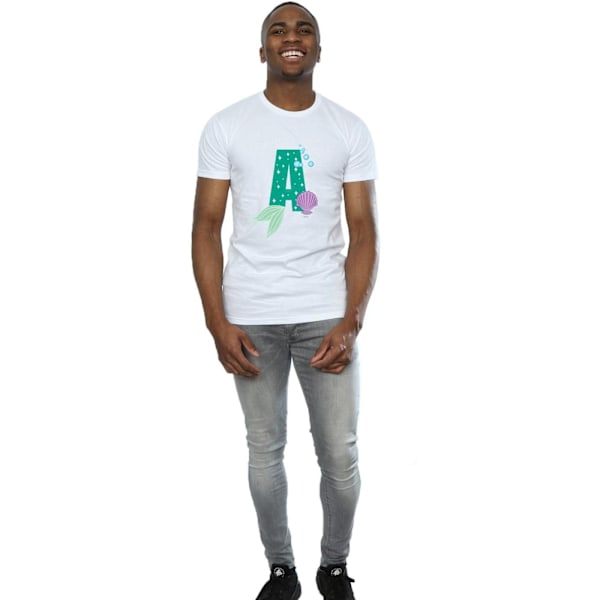 Disney Herr Alphabet A Är För Ariel T-Shirt S Vit White S