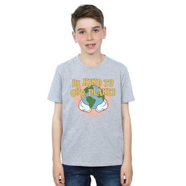 Disney Boys Mickey Mouse Be Kind To Our Planet T-Shirt 9-11 Yea Sports Grey 9-11 Years