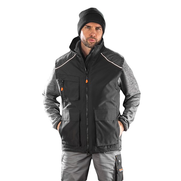 WORK-GUARD by Result Herr Vostex Gilet XXL Svart Black XXL