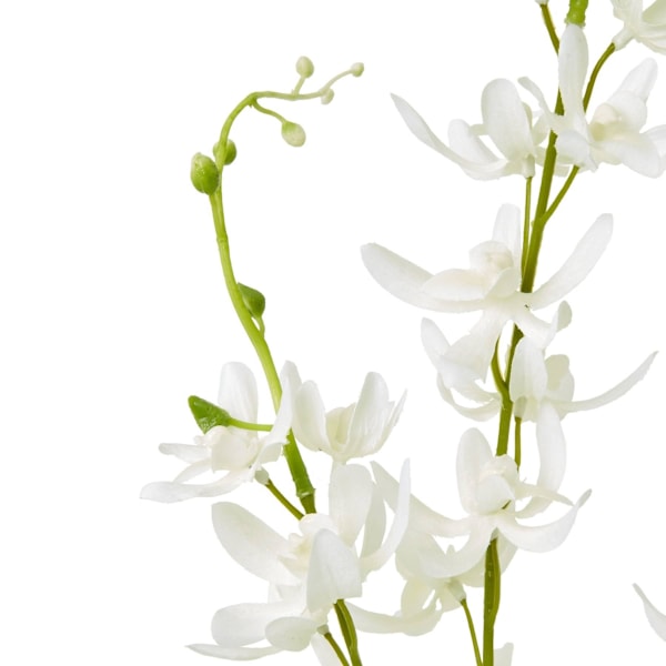Hill Interiors Cymbidium Spray Konstgjord Blomma One Size Vit White One Size