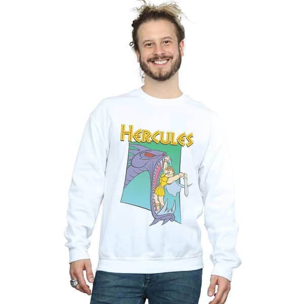 Disney Herr Hercules Hydra Fight Sweatshirt L Vit White L