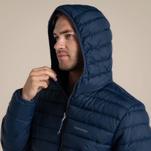 Craghoppers Herr Compresslite IX Hooded Padded Jacket S Blå Na Blue Navy S