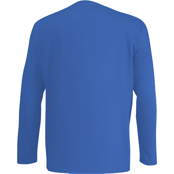 Fruit Of The Loom Mens Valueweight Crew Neck Long Sleeve T-Shirt Royal M